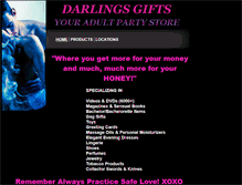 Tablet Screenshot of darlingsgifts.com